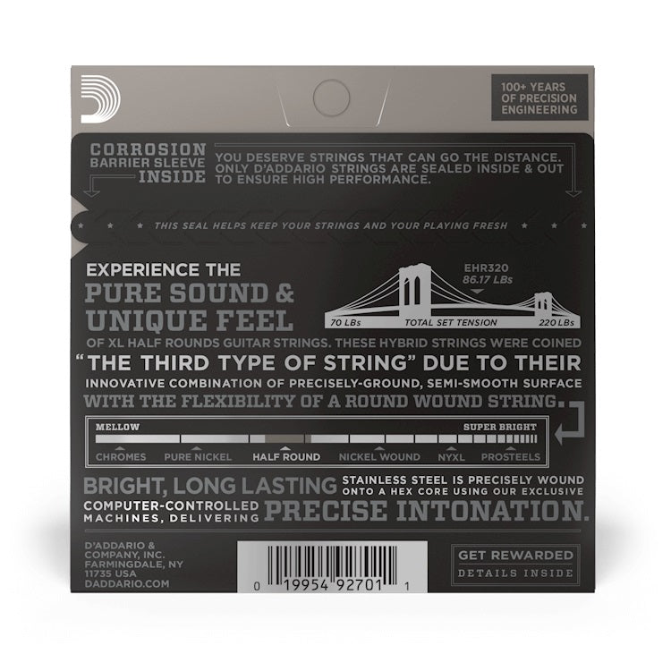 D'Addario - 09-42 Electric Half Rounds - Super Light EHR320