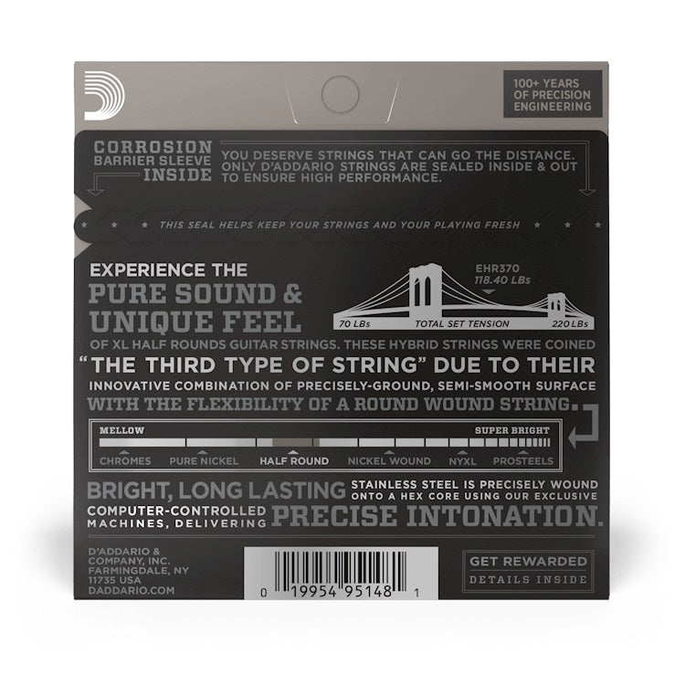 D'Addario - 11-49 Electric Half Rounds - Medium EHR370