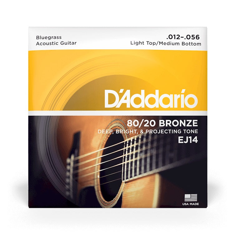 D'Addario - 12-56 Bluegrass 80/20 Bronze - Light/Medium EJ14