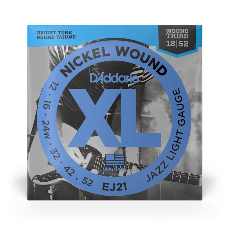 D'Addario - 12-52 Electric Nickel Wound - Jazz Light EJ21