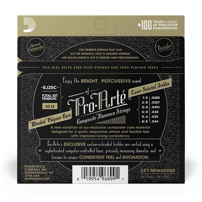 D'Addario - Flamenco Tension Composite Core Classical Guitar Strings - EJ25C