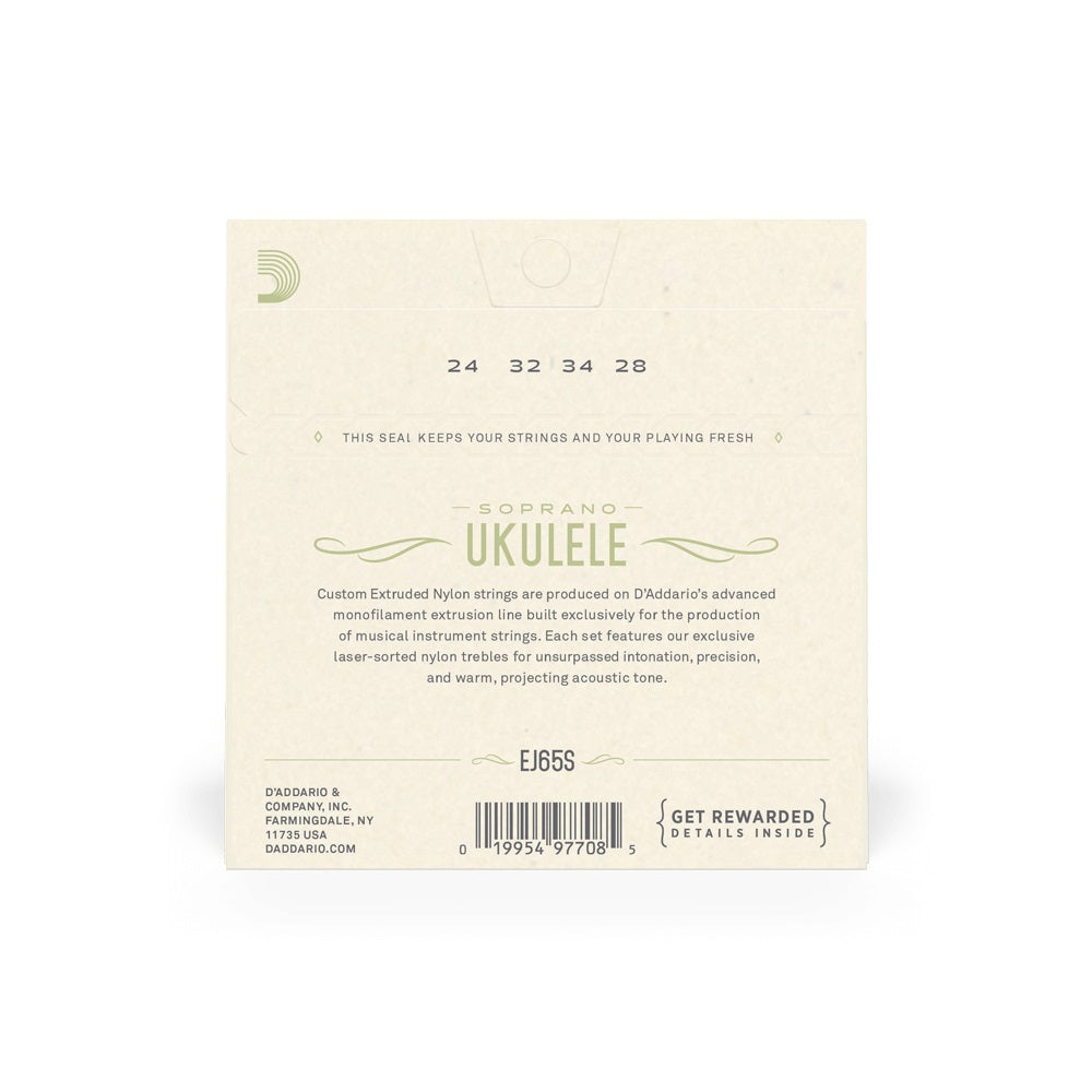 D'Addario - Soprano Ukulele Set #EJ65S