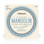 D'Addario - 10-38 Mandolin Phosphor Bronze Loop End - Light EJ73