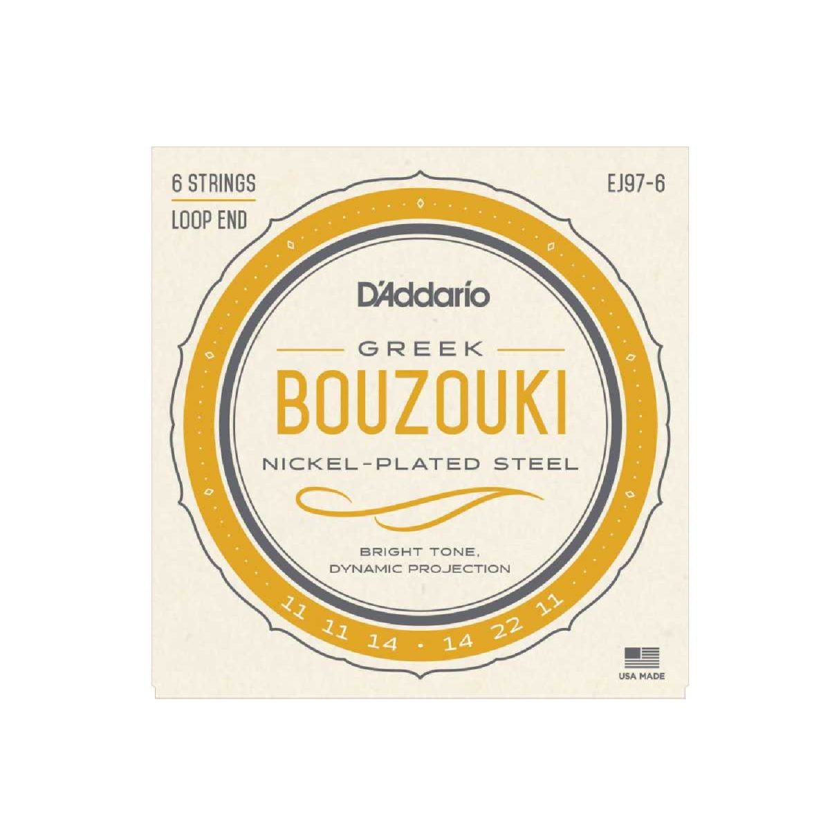 D'Addario - Greek Bouzouki 6-String Set - EJ97-6