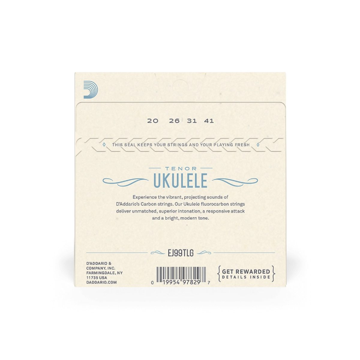 D'Addario - Tenor Low-G Ukulele Set - EJ99TLG Back