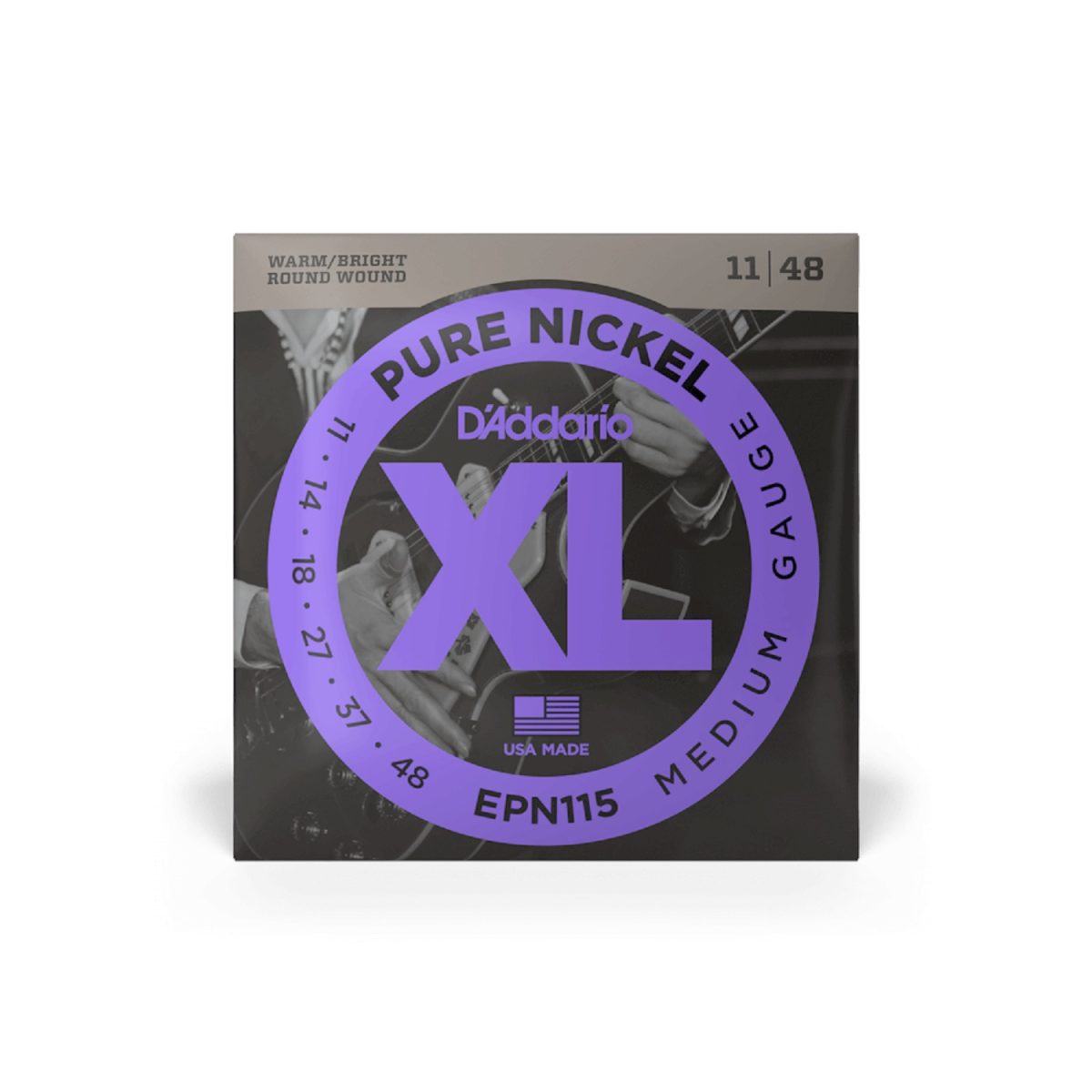 D'Addario - 11-48 Medium Electric Guitar Strings - EPN115