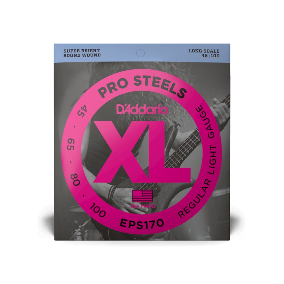 D'Addario - 45-100 Regular Light Long Scale Bass Strings - EPS170