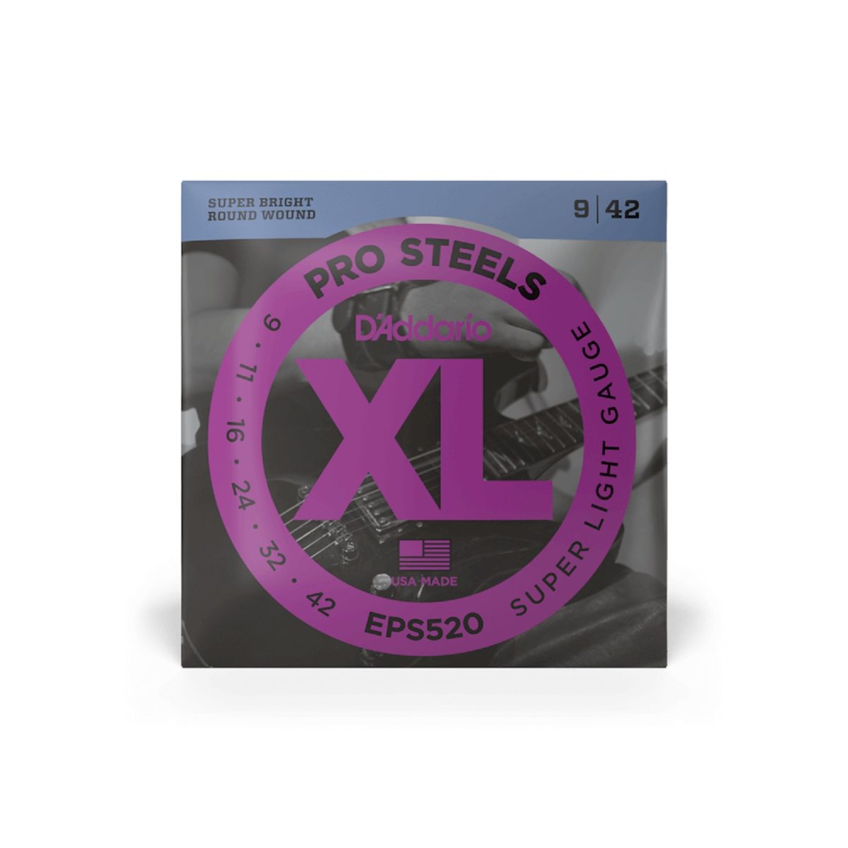 D'Addario - 09-42 Super Light Electric Guitar Strings - EPS520