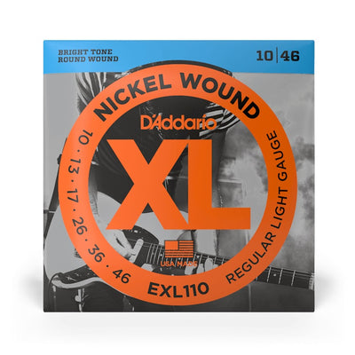 D'Addario – 10-46 Électrique Nickel Wound – Léger régulier EXL110