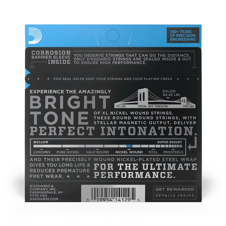 D'Addario - 09-42 Electric Nickel Wound - Super Light EXL120