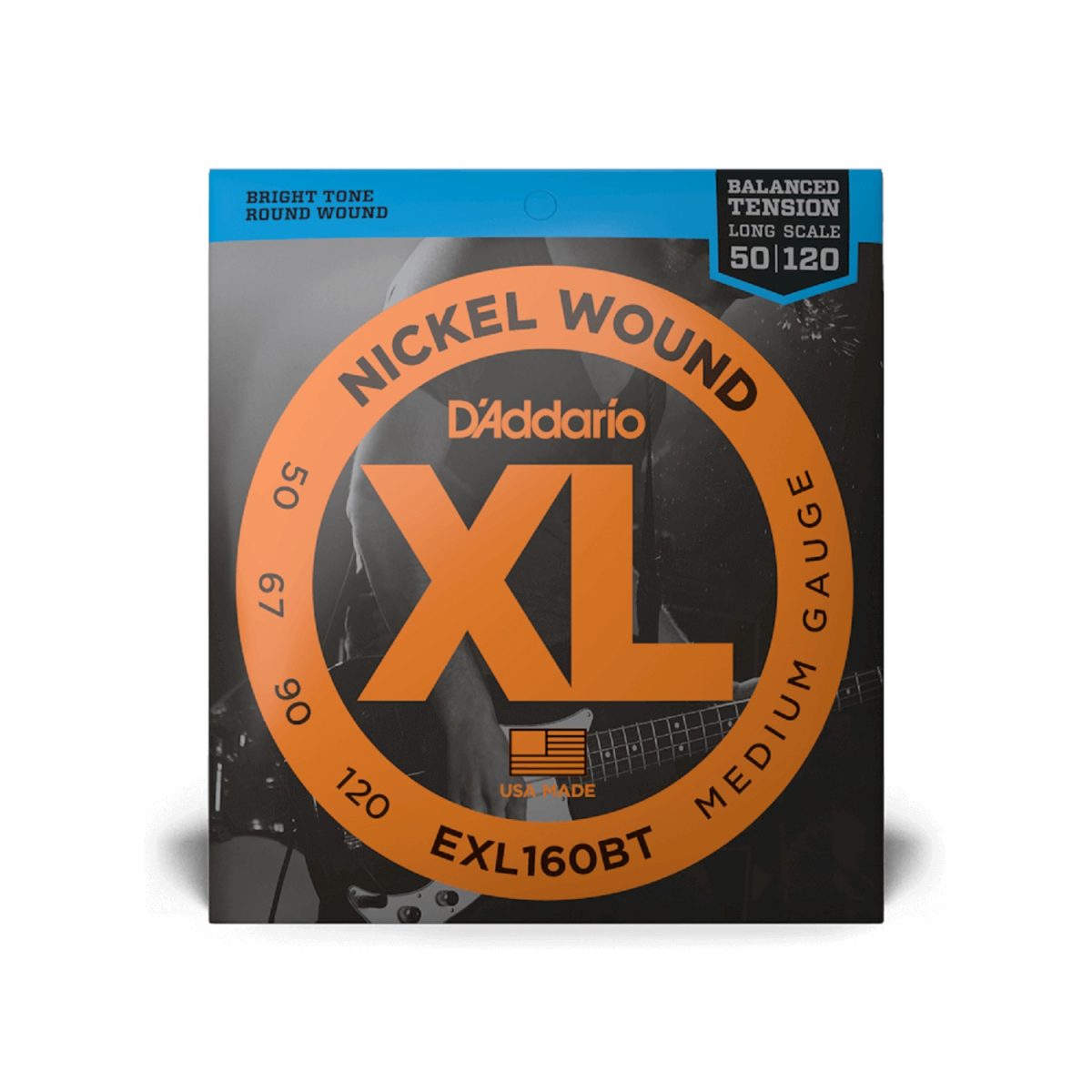 D'Addario - 50-120 Balanced Tension Medium / Long Scale Set - EXL160BT