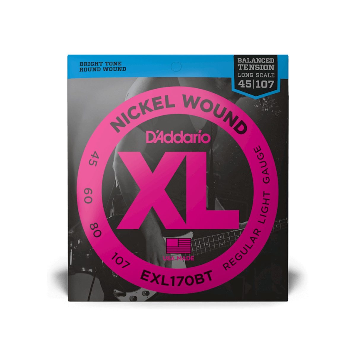 D'Addario - 45-107 Balanced Tension Regular Light / Long Scale Set - EXL170BT