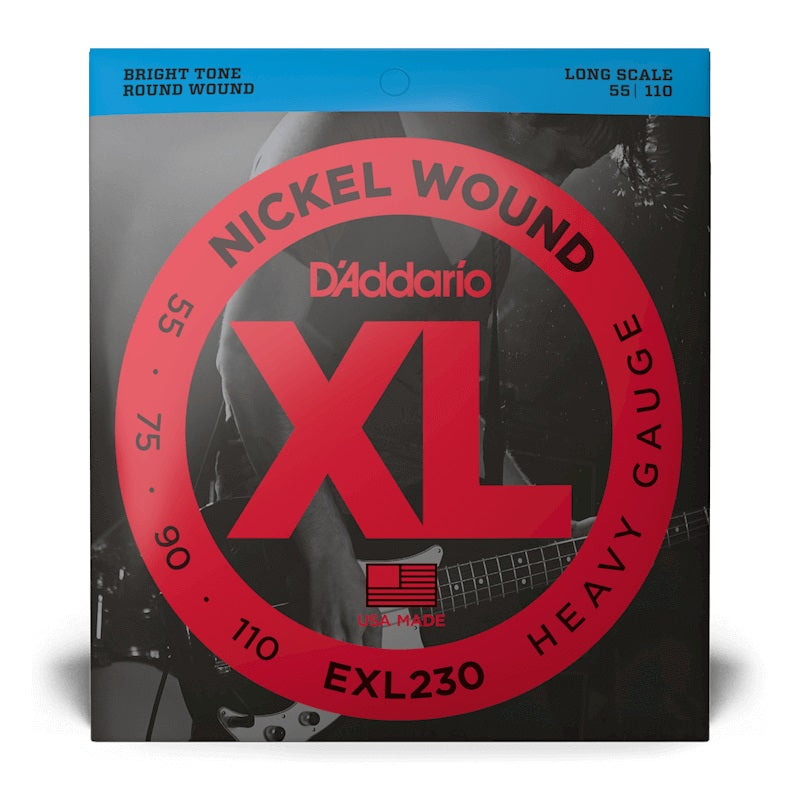 D'addario - 55-110 Long Scale Bass Strings - Heavy EXL230