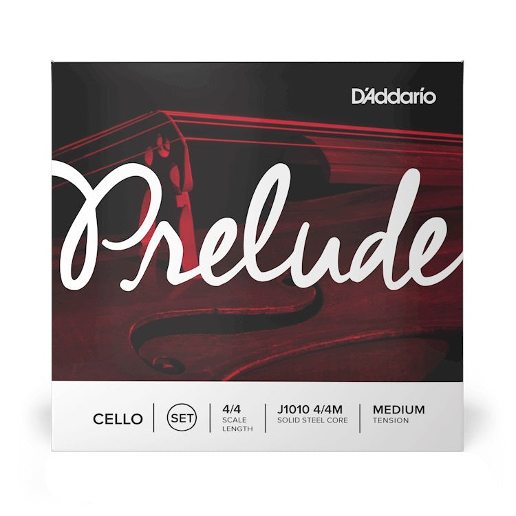 D'Addario - Prelude Cello 4/4 String Set - Medium Tension J1010 4/4M