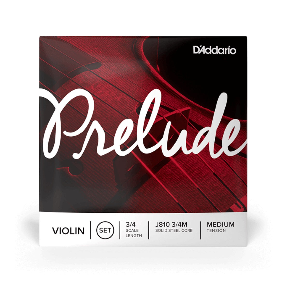 D'Addario - 3/4 Violin Prelude Strings - Medium Tension - J810 3/4M