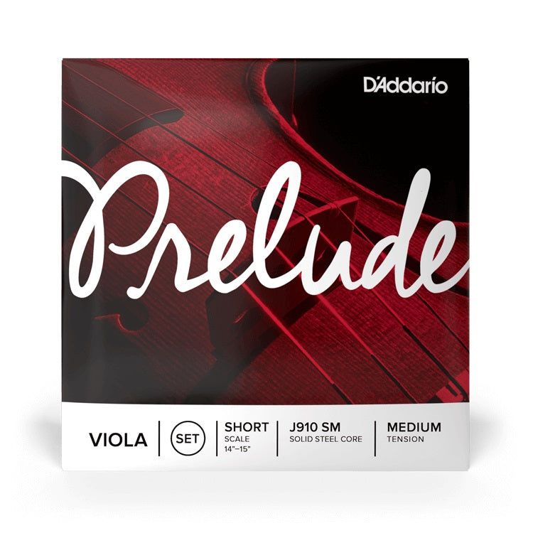 D'Addario - Prelude Viola String Set - Short Scale / Medium Tension J910 SM