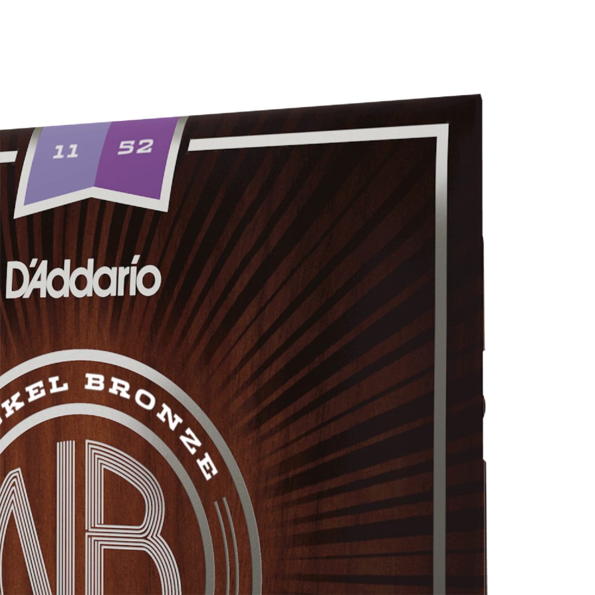 D'Addario - NB 11-52 Custom Light Acoustic Guitar Strings Closeup