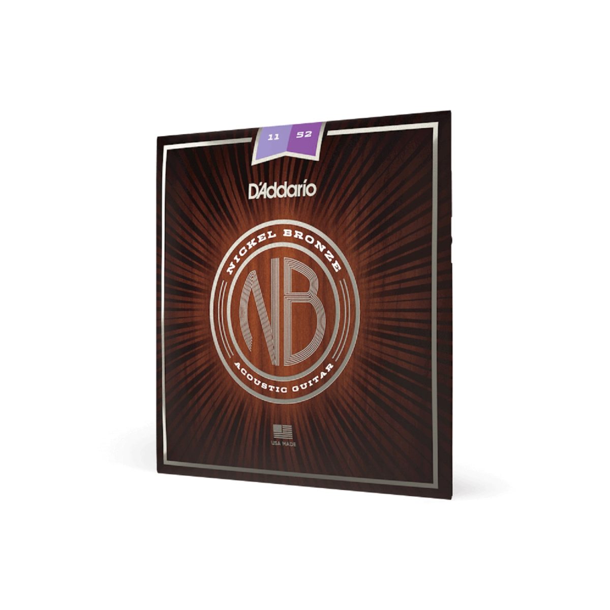 D'Addario - NB 11-52 Custom Light Acoustic Guitar Strings Side
