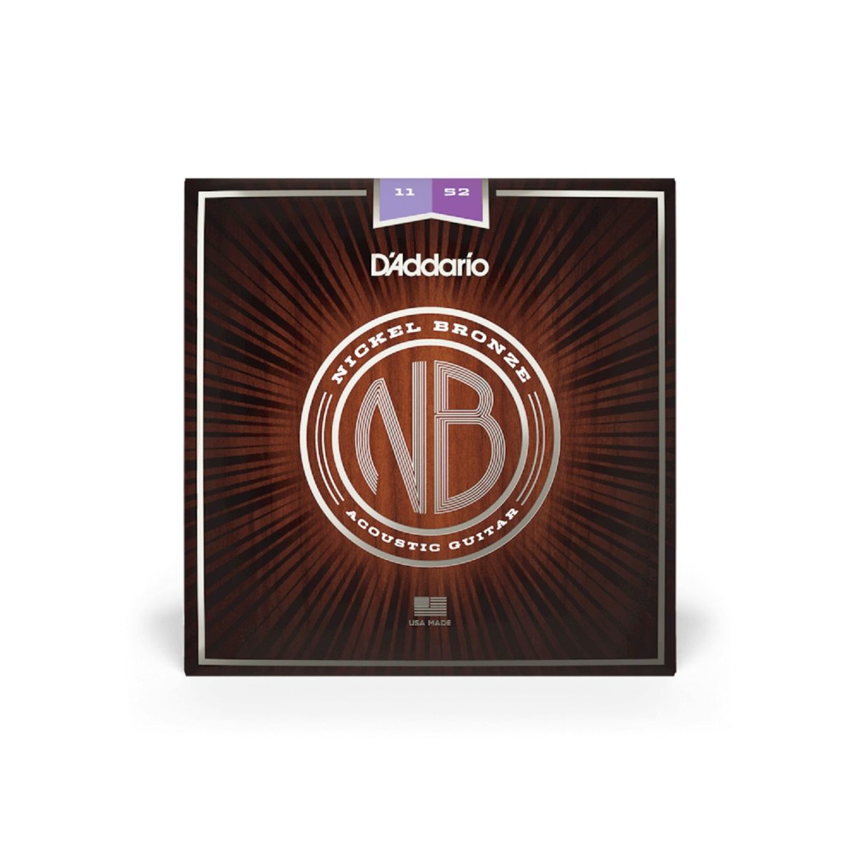 D'Addario - NB 11-52 Custom Light Acoustic Guitar Strings