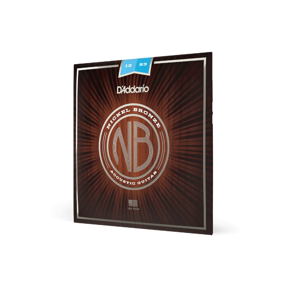D'Addario - NB 12-53 Regular Light Acoustic Guitar Strings Side