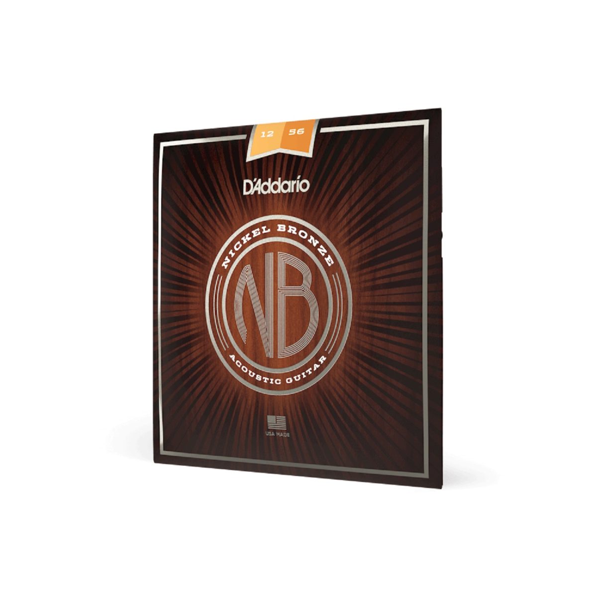 D'Addario - NB 12-56 Light Top/Medium Bottom Acoustic Guitar Strings Side