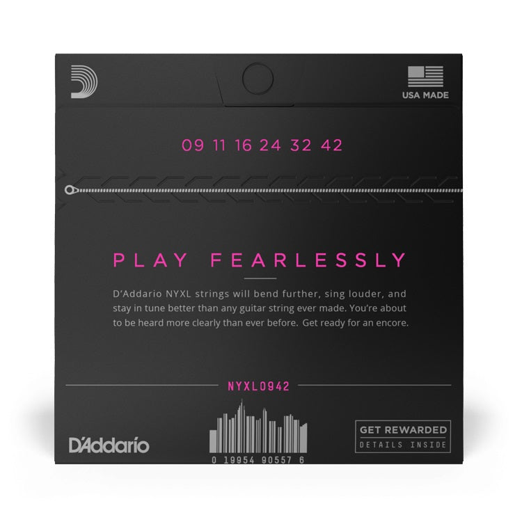 D'Addario - NYXL 9-42 Electric Nickel Plated Steel - Super Light