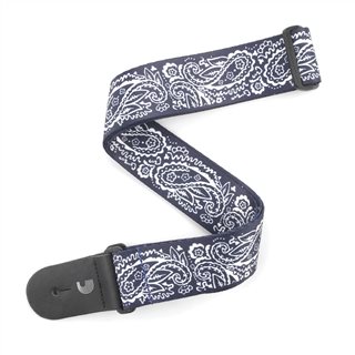 D'Addario - Sangle tissée cachemire bleu de 2 pouces #P20W1419