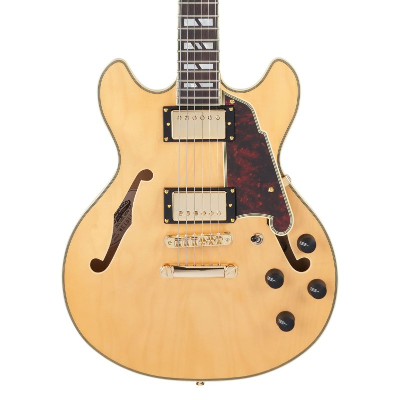 D'Angelico - Deluxe Mini DC Electric Guitar, Satin Honey #DADMINIDCSHNGS
