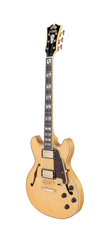 D'Angelico - Deluxe Mini DC Electric Guitar, Satin Honey #DADMINIDCSHNGS