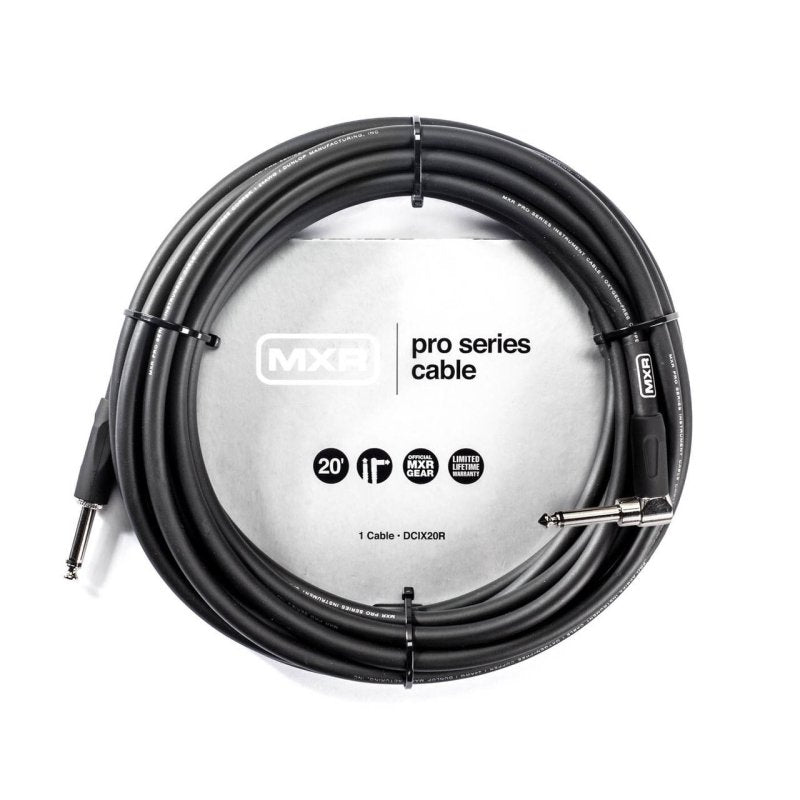 MXR - MXR 20ft Pro Series Instrument Cable, Right Angle To Straight #DCIX20R
