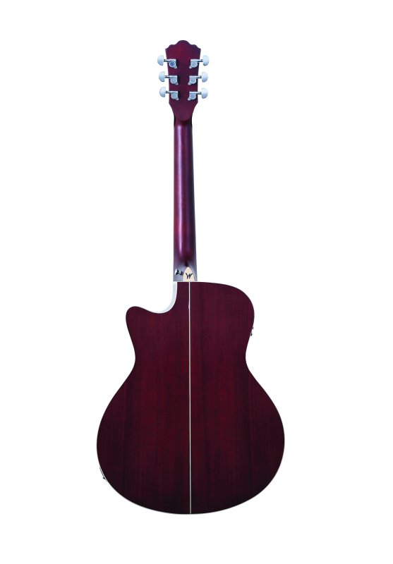 Washburn - Deep Forest Burl Grand Auditorium Acoustic-Electric Guitar, Amber Fade #DFBACEA