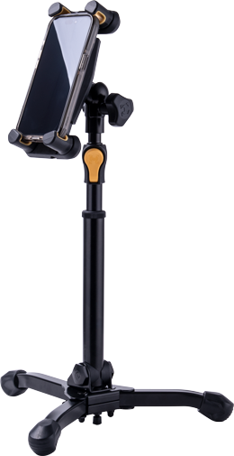 Hercules Stands - Hercules DG307B-TS2 Tabletop Tablet & Smartphone Stand, Tripod #DG307B-TS2