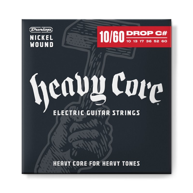 Dunlop - Heavy Core Electric Guitar 6-String Set (10-60) #DHCN1060-6