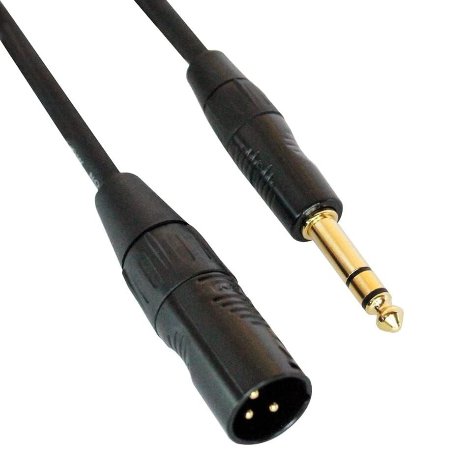 Digiflex - 6′ Pro Adapter Cable - XLR M to 1/4 TRS #HXMS-6