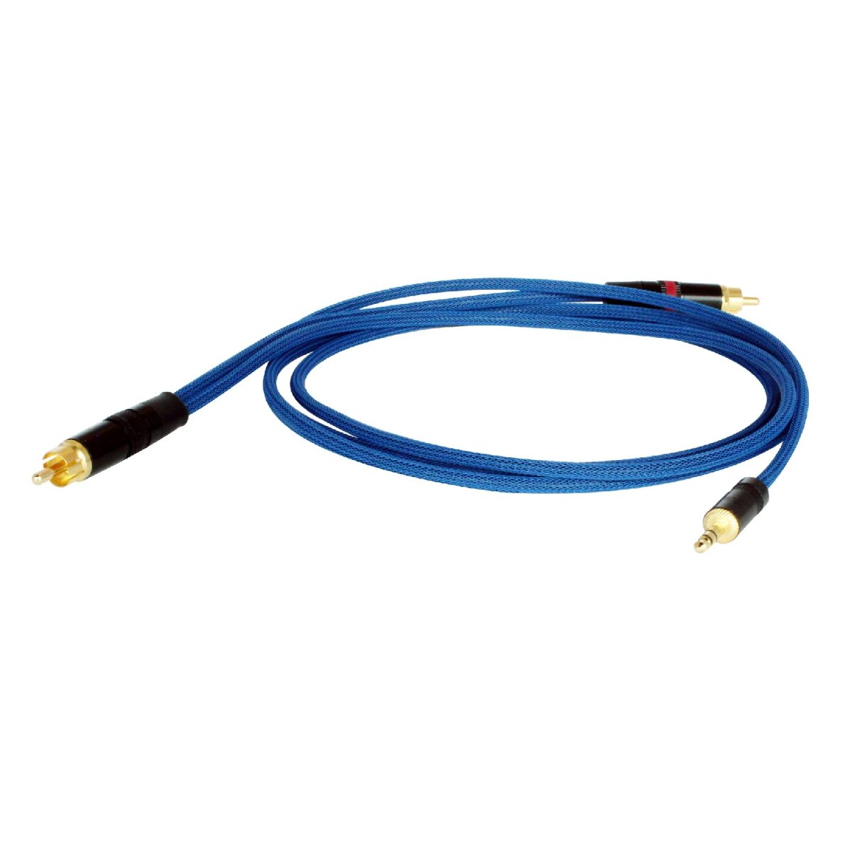 Digiflex - ICABLE-6-BLUE 6' 1/8 Mini TRS to RCA Stereo Detail