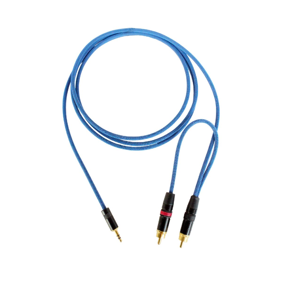 Digiflex - ICABLE-6-BLUE 6' 1/8 Mini TRS to RCA Stereo