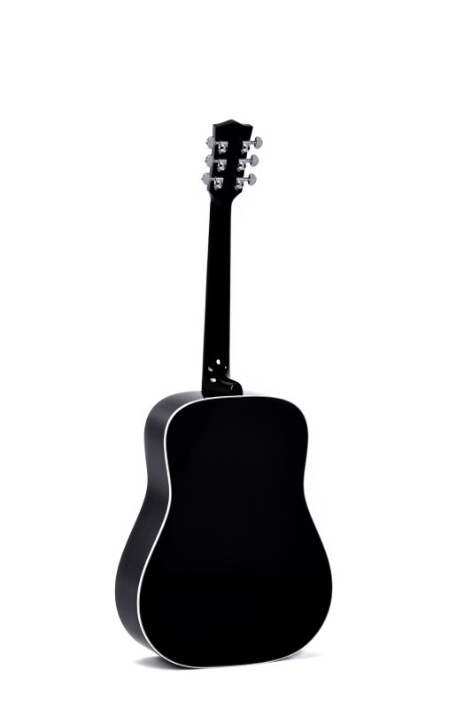 Sigma - SG Series Dreadnought Acoustic Guitar With Case, Polished Gloss with Black Finish #DM-SG5-BK