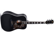 Sigma - SG Series Dreadnought Acoustic Guitar With Case, Polished Gloss with Black Finish #DM-SG5-BK