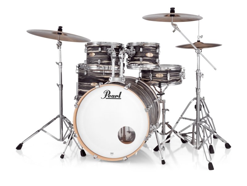 Pearl - Decade Maple Artisan 5-Piece Drum Shell Pack With 22" Bass Drum, Black Satin Marble #DMPA925SPC875