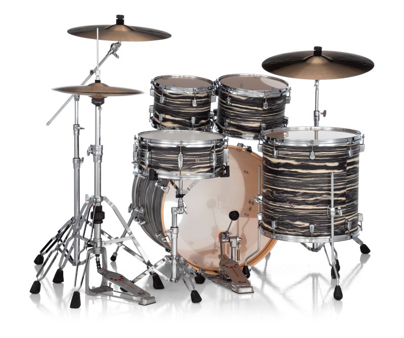Pearl - Decade Maple Artisan 5-Piece Drum Shell Pack With 22" Bass Drum, Black Satin Marble #DMPA925SPC875