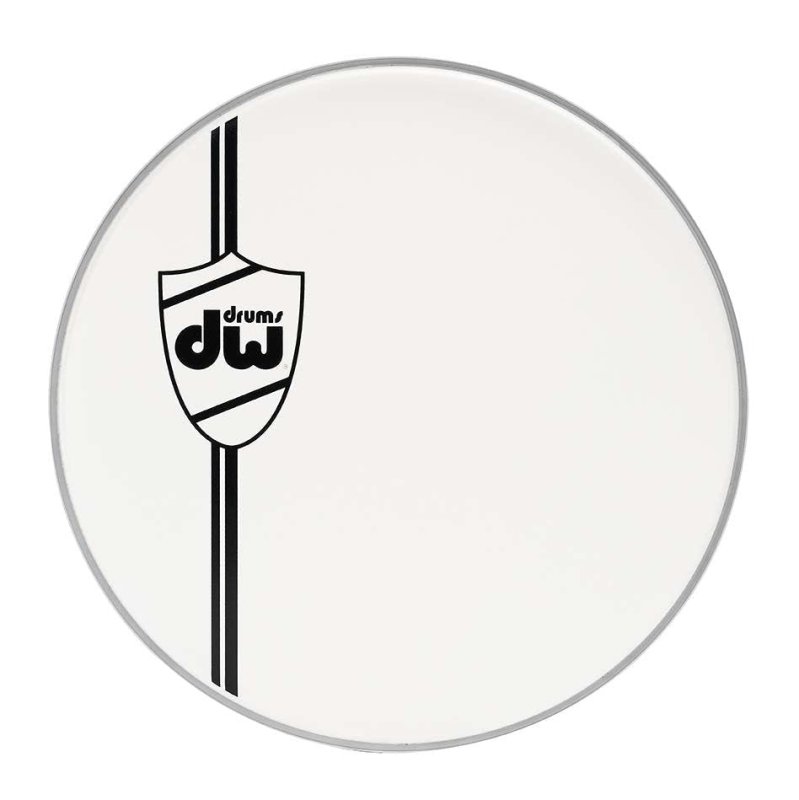 DW Drums - 22" Classic Coated Bass Drum Head, White #DRDHCW22KCL