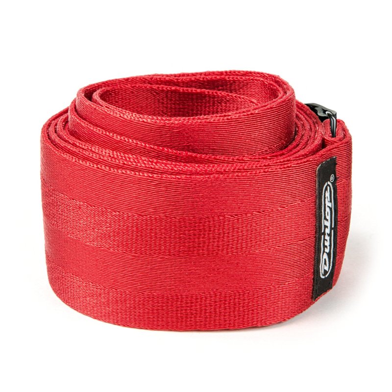 Dunlop - Deluxe Seatbelt Strap, Red #DST7001RD