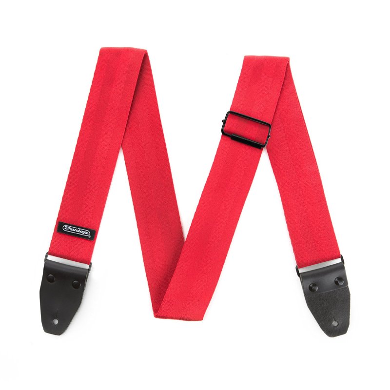 Dunlop - Deluxe Seatbelt Strap, Red #DST7001RD
