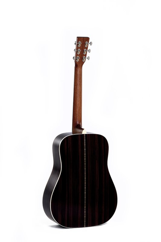 Sigma - Standard Series Dreadnought Left-Handed Acoustic Guitar With Case, Polished Gloss with Aging Toner #DT-28HL