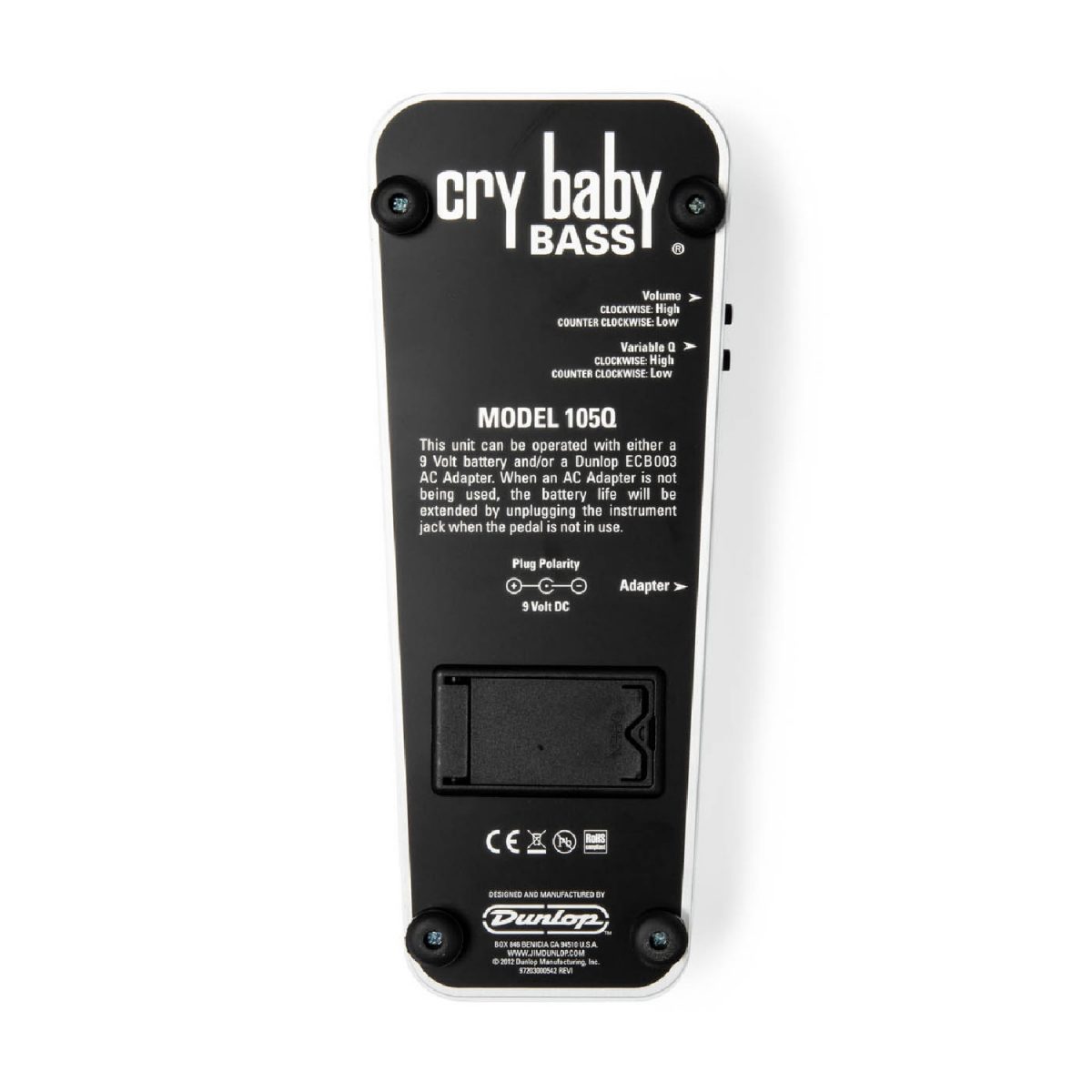 Dunlop - Cry Baby® Bass Wah - 105Q Bottom