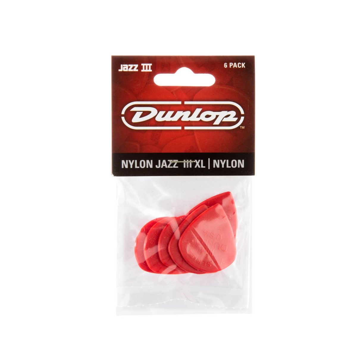 Dunlop - 47PXLN - 6 Pack Jazz III XL Nylon Pick Pack