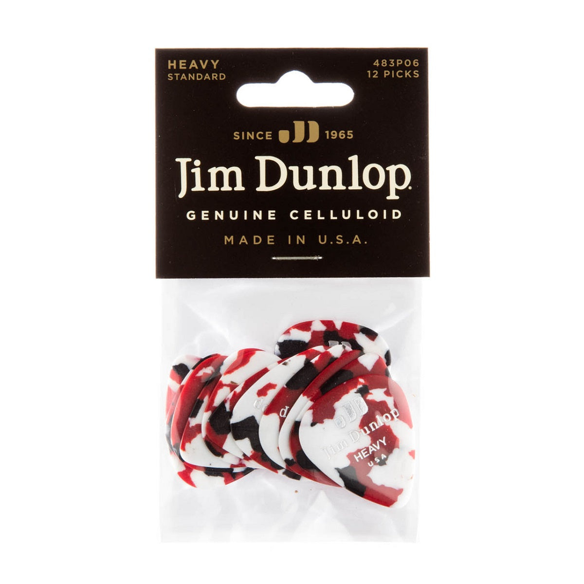 Dunlop - Celluloid Confetti Pick Heavy - 12 Pack