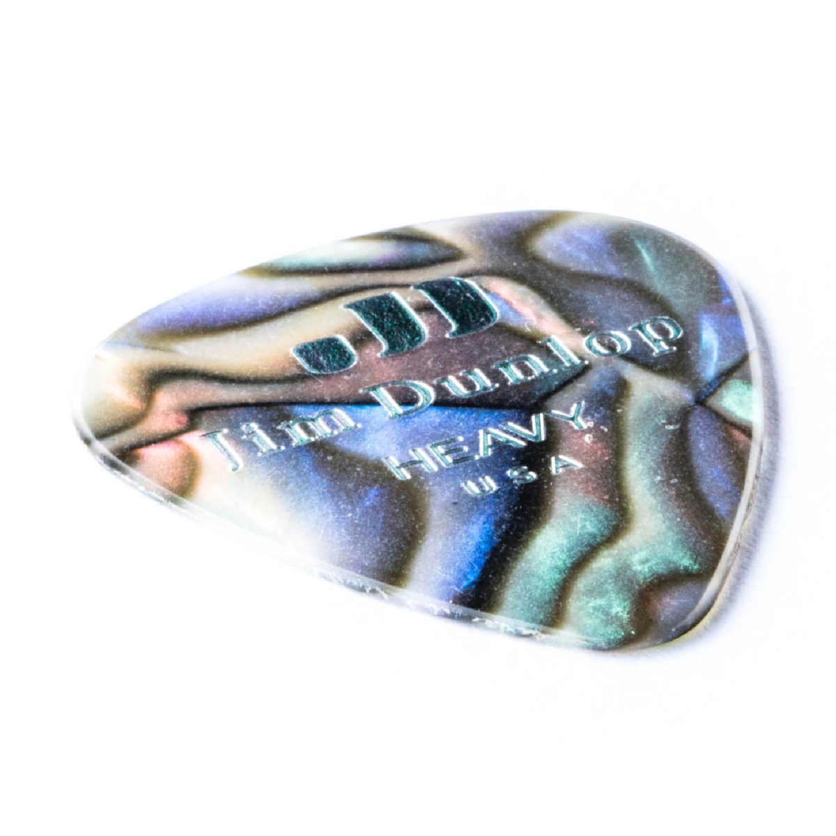 Dunlop - Heavy Celluloid Abalone Pick - 12 Pack Thickness