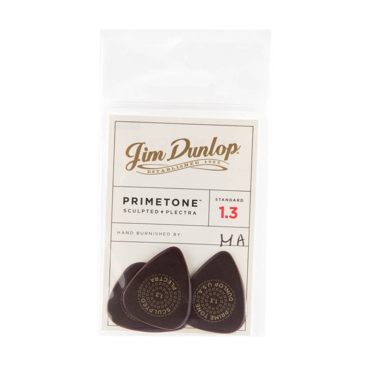 Dunlop - 1.3mm Primetone Standard 3-Pack Smooth Pick - 511P130 Pack
