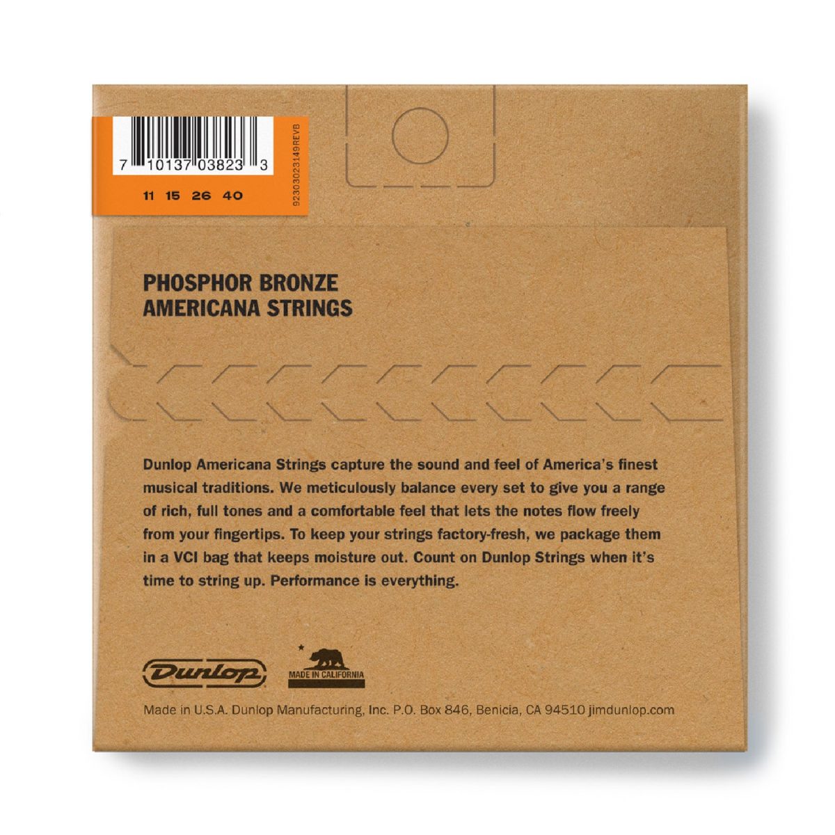 Dunlop - 11-40 Phosphor Bronze Mandolin Strings DMP1140 Back